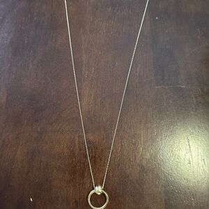 Uncommon James Silver Necklace with Ring Pendant